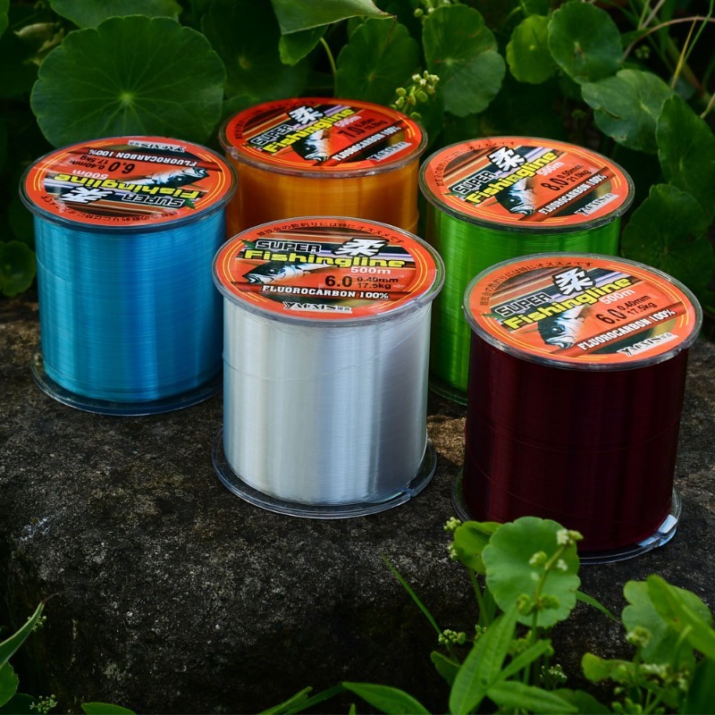 Fluorocarbon Line - 500m 0.14mm-0.50mm Super Mocna Nylonowa Żyłka