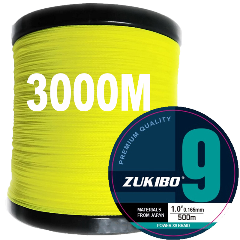 Ice Fishing Line - ZUKIBO 3000M 9/12 żyłka słonowodna PE