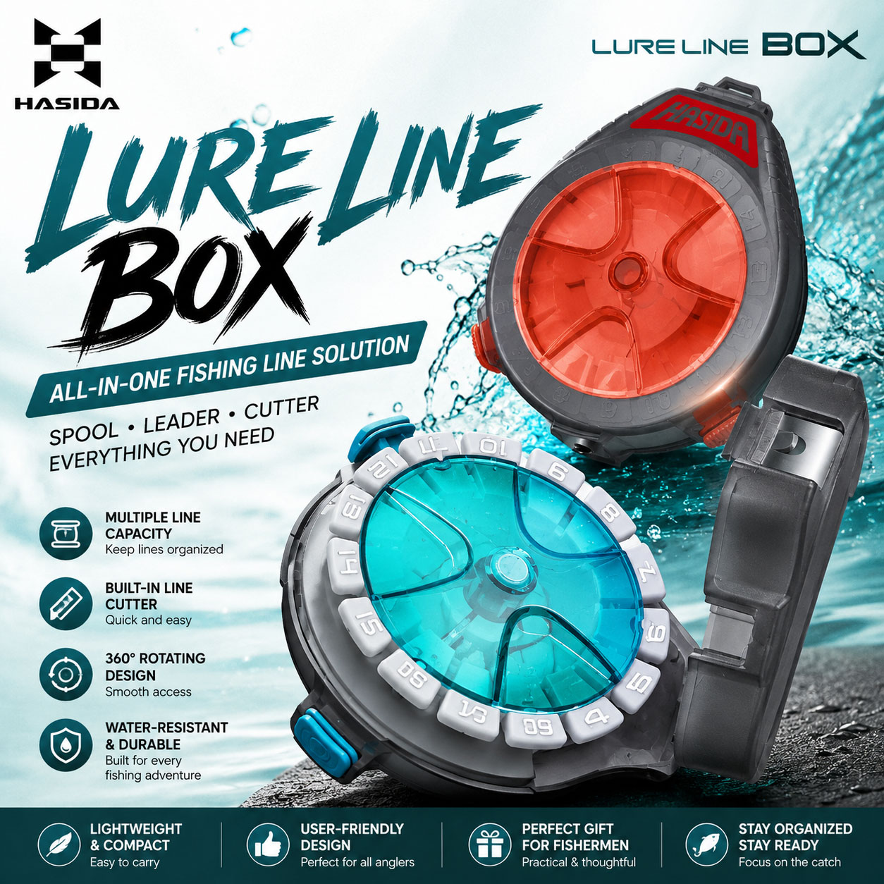 Pudełko na przynęty HASIDA Sub – Fishing Line Winder recenzja i cena