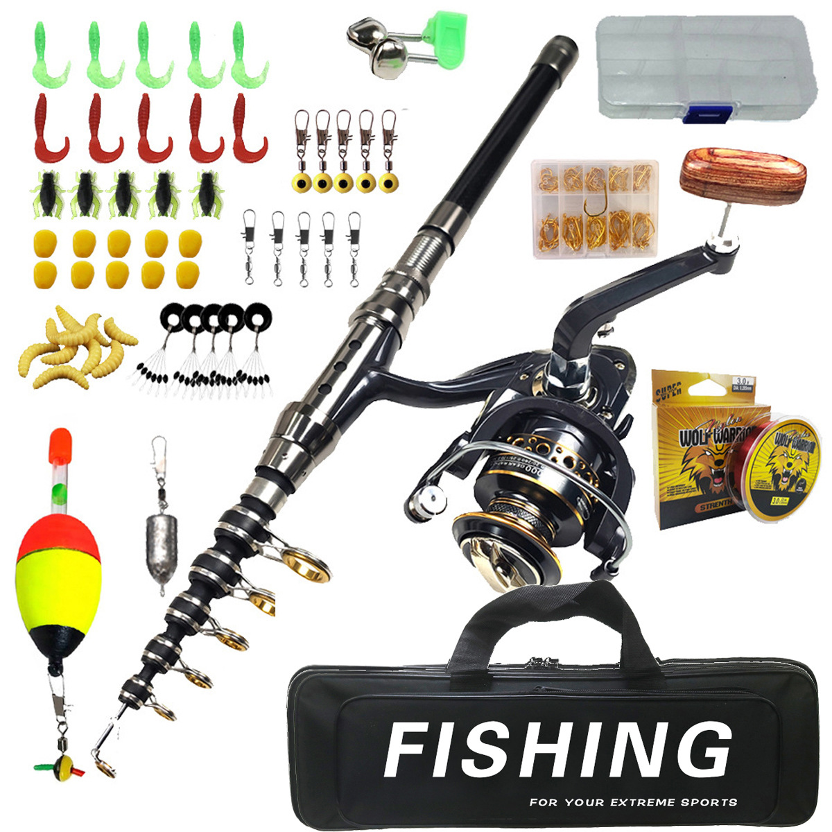 Zestaw wędkarski 1.8m-3m do da – Saltwater Line recenzja i cena